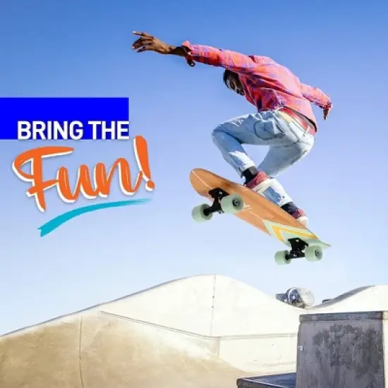 SereneLife Canadian Maple Deck Skateboard - Durable and Smooth Ride image {3}