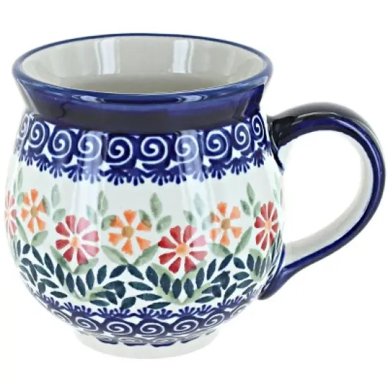 Blue Rose Polish Pottery K068 Manufaktura Large Bubble Mug image {8}