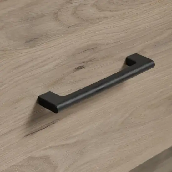 Summit Station Desk Beige - Sauder: Home Office Furniture with File Storage & Open Shelf, MDF Construction, Grommet Hole image {4}