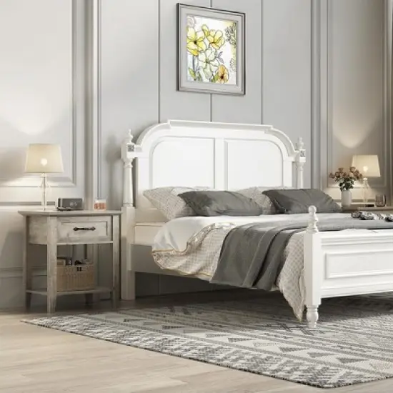 Nightstand Modern End Table Side Table with Storage Drawer image {3}