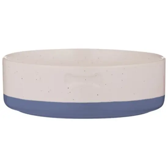 Mason Cash: Speckle Dip Dog Bowl, 5.9", 15.2oz, Blue, Cream, Bone, Food & Water Dish image {8}