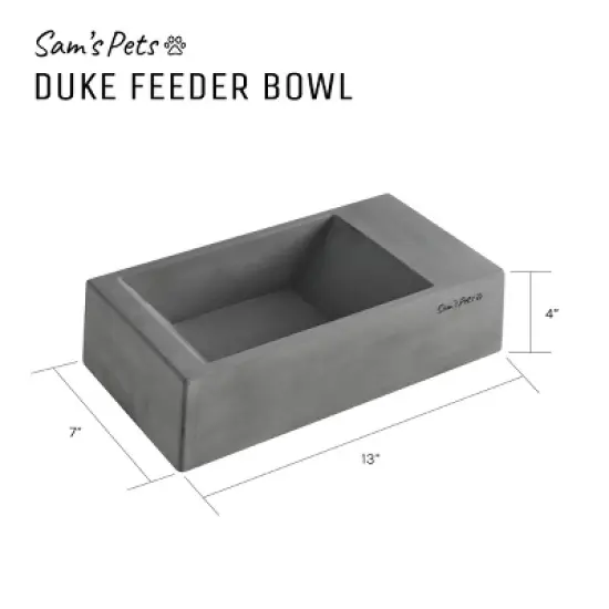 Duke Pet Bowl 13'' in Dark Grey image {6}
