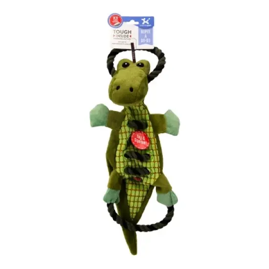 Charming Pet Ropes-A-Go Gator Dog Toy image {1}