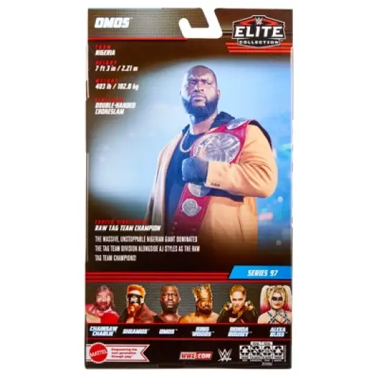 WWE Elite 97 Omos Action Figure image {1}