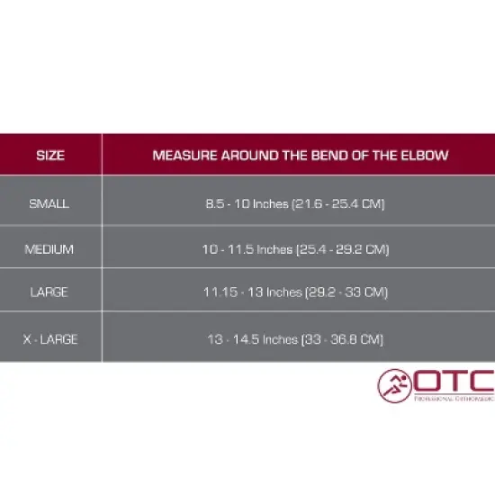 OTC Elbow Sleeve, Pullover Support, Knit Elastic, White image {1}