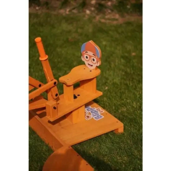 Avenlur Blippi Ride-On Excavator &ndash; Construction Toy with 360&deg; Swivel, Intuitive Controls, and Vibrant Design for Indoor & Outdoor Play image {1}