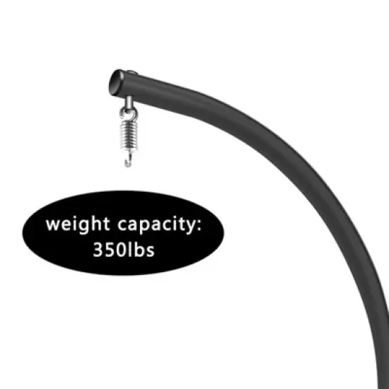 FIONECA Heavy-Duty Steel Hammock Swing Chair C-Stand &uml;C Indoor/Outdoor Hanging Chair Stand, Black image {3}
