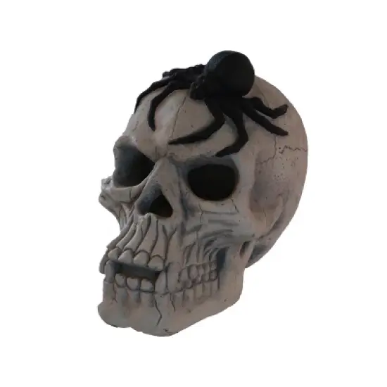YOOCOZZ Outdoor Halloween Decoration Demon Skull with A large spider on the head image {3}