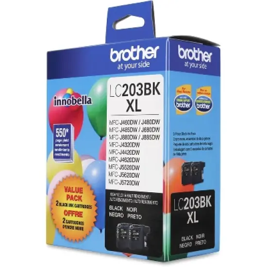 Brother LC2032PKS Innobella High-Yield Ink Black 2/PK image {8}