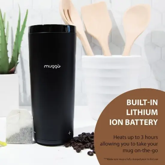Muggo 2.0 Self-Heating Temperature Control Travel Mug - 12 oz Capacity image {6}