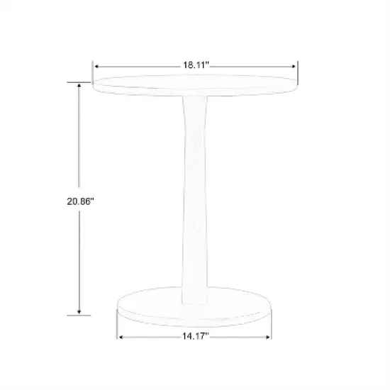 Carl Armless Fabric Upholstered Accent Chair Set of 2 with Round Wood Side Table Slipper Chairs Sets-Maison Boucle image {8}