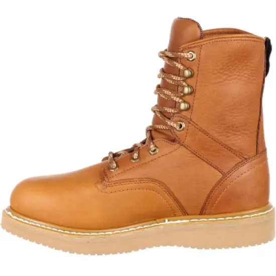 Men's Brown Georgia Boot Wedge Steel Toe Work Boot Size 13 image {4}