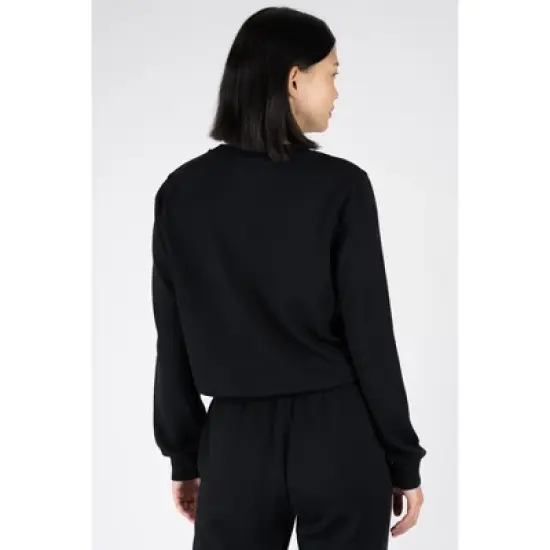 90 Degree By Reflex Womens Softlite Scuba Modal Paython Crew Neck Sweatshirt and Taylor Jogger Set image {2}