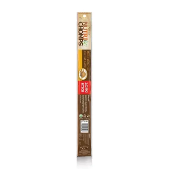 Nutri Chomps Peanut Butter Flavor Long Stick Rawhide Alternatives Dog Treats - 1.76oz image {2}