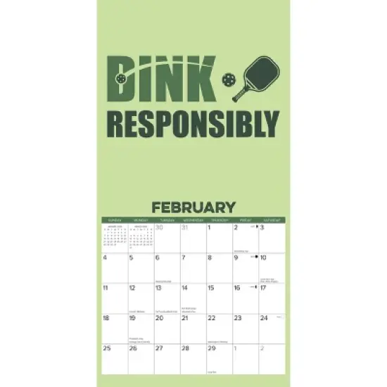 Willow Creek Press 2024 Wall Calendar 12"x12" Pickleball image {2}