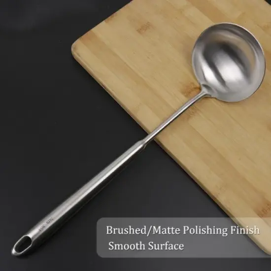 Unique Bargains Restaurant Kitchen Cooking Utensil Soup Ladle 14 Inch Silver Tone 1 Pc image {2}