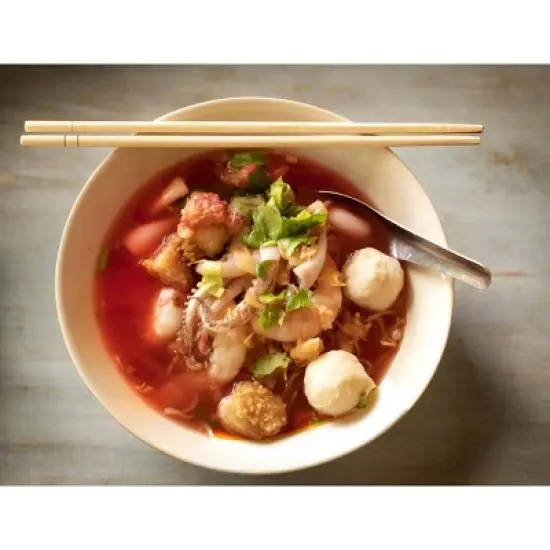 MAMA Yentafo Vermicelli Instant Noodles Thai Style 1.94 Oz./55 G. (Pack of 6) image {4}