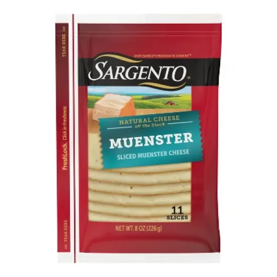 Sargento Natural Muenster Sliced Cheese - 8oz/11 slices image {8}