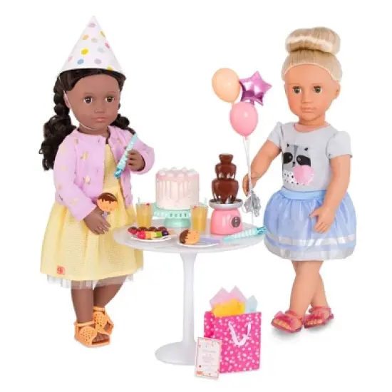Our Generation Sweet Celebration Birthday Party Accessory Set for 18" Dolls image {1}