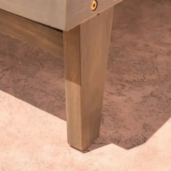 Summerland 2pk Wood & Mesh Chaise Lounge: Patio Seating, Weather-Resistant - Christopher Knight Home image {3}