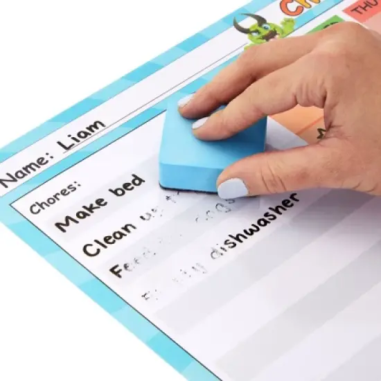 Infinite Curiosity 6 Pack Dry Erase Chore Chart for Kids, Reusable Behavior Reward Board with Stick-On Backing for Classroom, 14.5 x 11 In image {6}