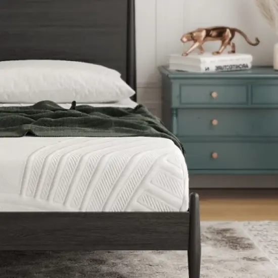 Costway 8''  Gel Infused Memory Foam Mattress Jacquard Firm Hybrid Pressure Relief Queen\Full image {2}