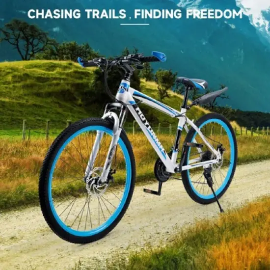 Topteng 26" Mountain Bike, 24-Speed MTB with Disc Brake image {8}