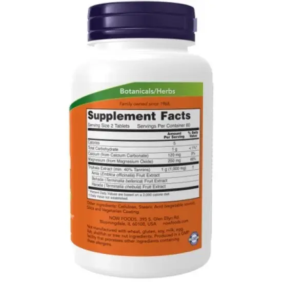 Triphala 500mg by Now Foods  -  120 Tablet image {1}
