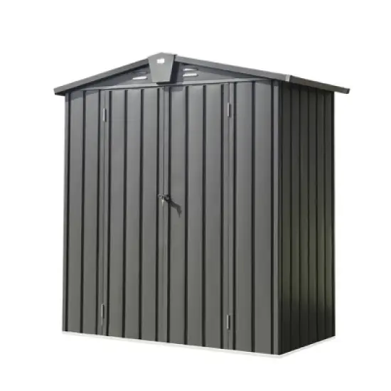 CAVINAS Storage Shed with Lockable Door Weatherproof Galvanized Steel Garden Shed for Backyard, Lawn image {5}