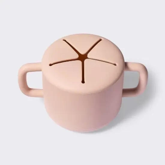 Silicone Snack Cup & Lid - Pink - Cloud Island&trade; image {2}
