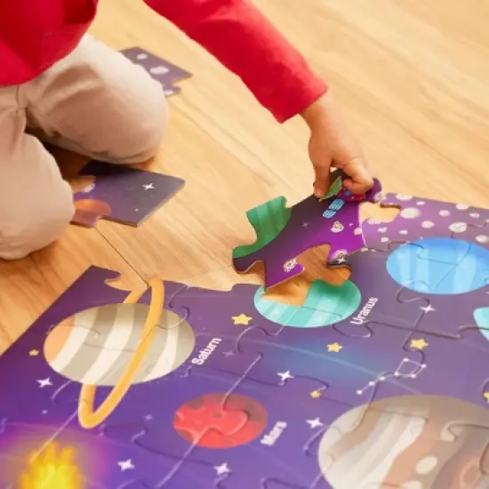 B. toys - Floor Puzzles Gigantic Jigsaw - Solar System, Ocean, Dinosaur - 3pk - 144pc image {2}