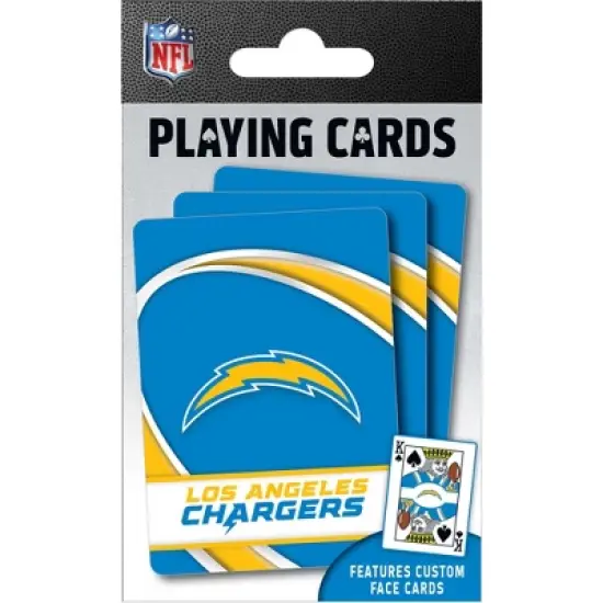 MasterPieces Officially Licensed NFL Los Angeles Chargers Playing Cards - 54 Card Deck for Adults image {5}