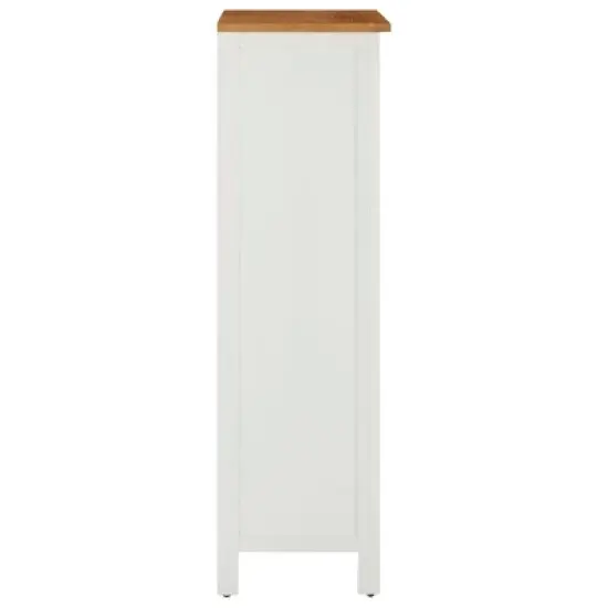 vidaXL Modern Wine Cabinet - Spacious Wooden Storage for Wine Enthusiast - Solid Oak and Acacia Wood Construction - Holds 35 Bottles image {2}