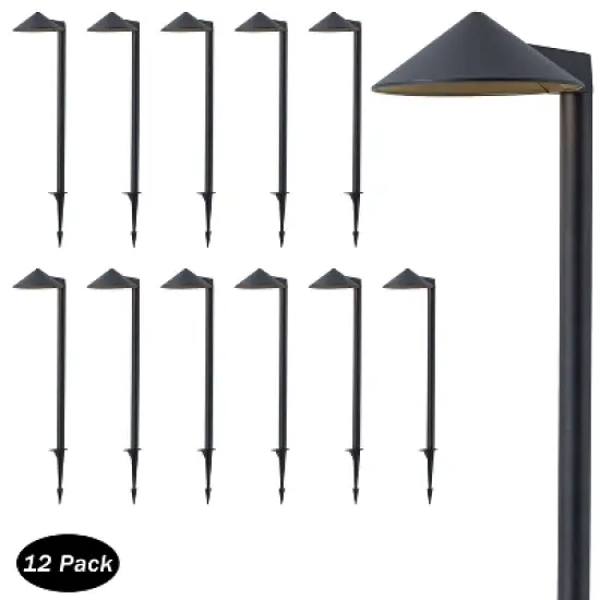 C Cattleya 5W Low Voltage Matte Black Aluminum LED Outdoor Landscape Path Lights image {8}