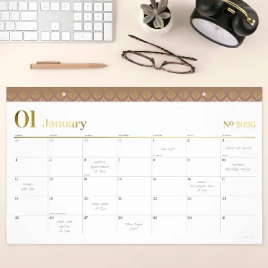 Cambridge 2025-2026 10.875"x17.75" Workstyle Compact Deskpad Mocha Mousse image {6}