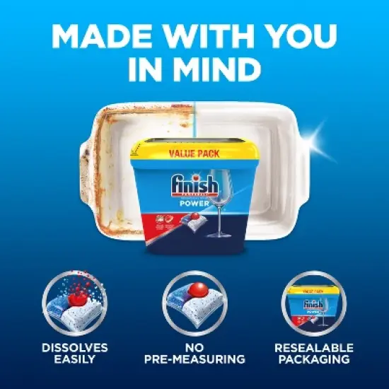 Finish Fresh Power Dishwasher Detergent Tablets - 84ct image {3}