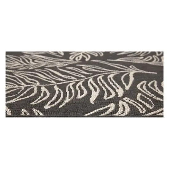 30" x 50" Leaves Outdoor Rug Black - Project 62&trade; image {4}