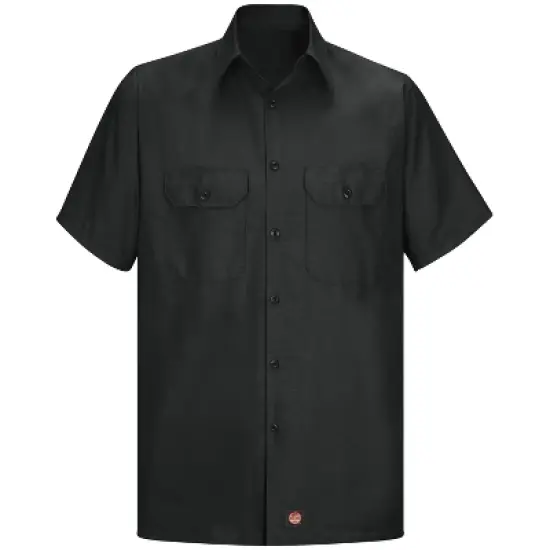 Red Kap&reg; Men's Short Sleeve Solid Rip Stop Shirt image {1}