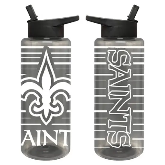 NFL New Orleans Saints Acrylic Water Bottle with UV Graphics - 34oz image {6}