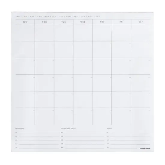 Undated Perpetual Planning Set 10"x10" White - russell+hazel image {2}