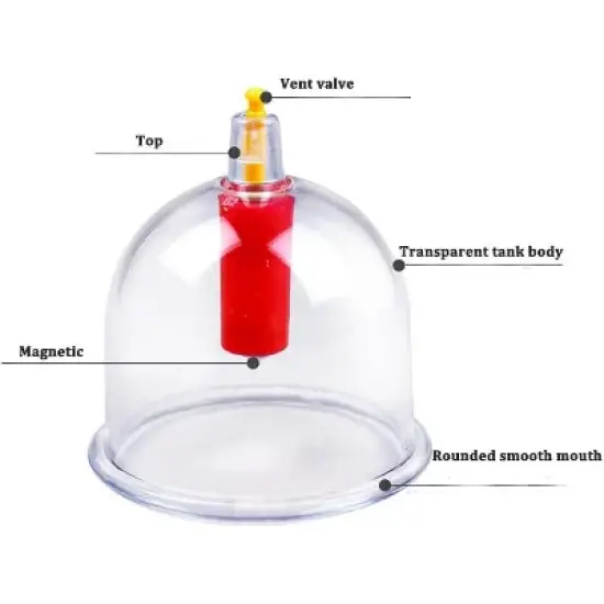 Kangzhu 24-Cup Biomagnetic Chinese Cupping Therapy Set, Multicolored image {8}