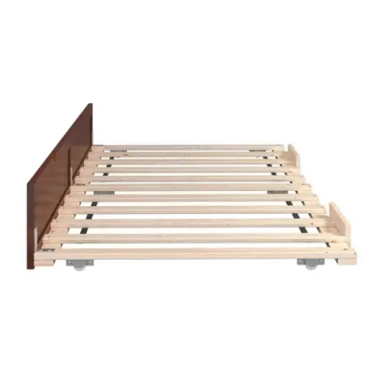 Twin Trundle Bed Walnut - AFI image {3}