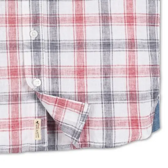 Hope & Henry Boys' Short Sleeve Linen Shirt with Side Vent, Infant image {2}