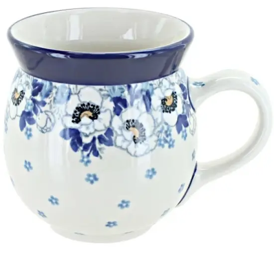Blue Rose Polish Pottery Ceramika Artystyczna Bubble Mug image {12}