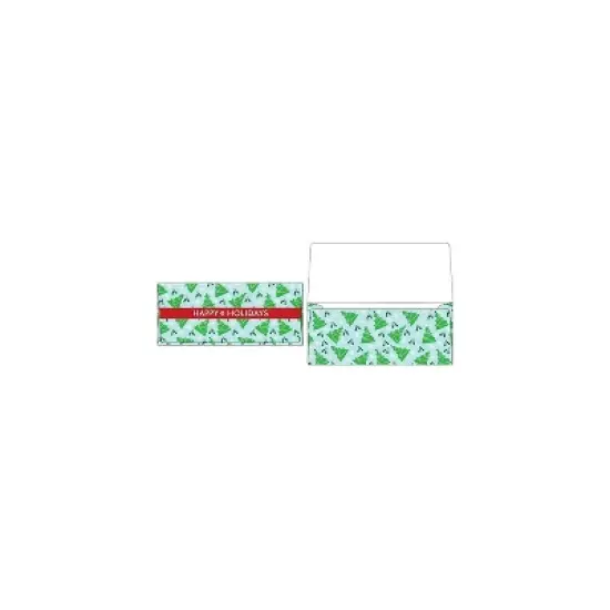 LUX Currency Envelopes 2 7/8 x 6 1/2 50/Box Christmas Trees CUR-97-50 image {1}