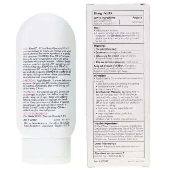 Elta MD UV Pure SPF 47 Broad Spectrum Face and Body Sunscreen 4 oz image {7}