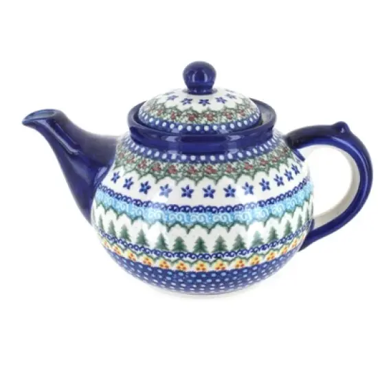 Blue Rose Polish Pottery 18 Vena Teapot image {7}