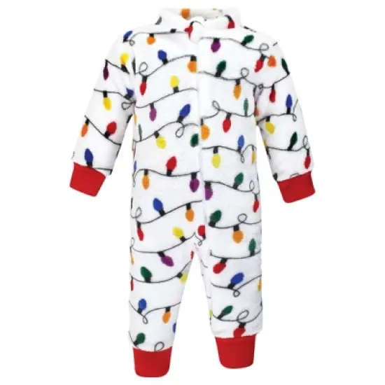 Hudson Baby Unisex Baby Plush Jumpsuits, Christmas Lights image {2}