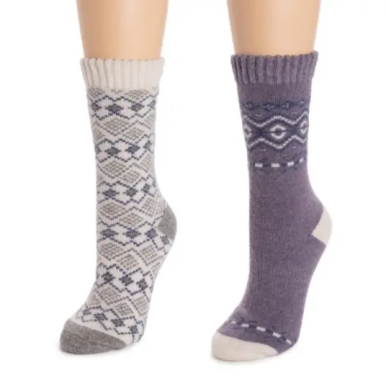 MUK LUKS Women's 2 Pack Wool Socks image {7}