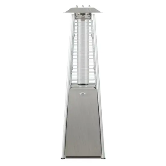 Costway 35'' Portable Tabletop Pyramid Patio Heater Stainless Steel Propane gas 9500 BTU image {8}